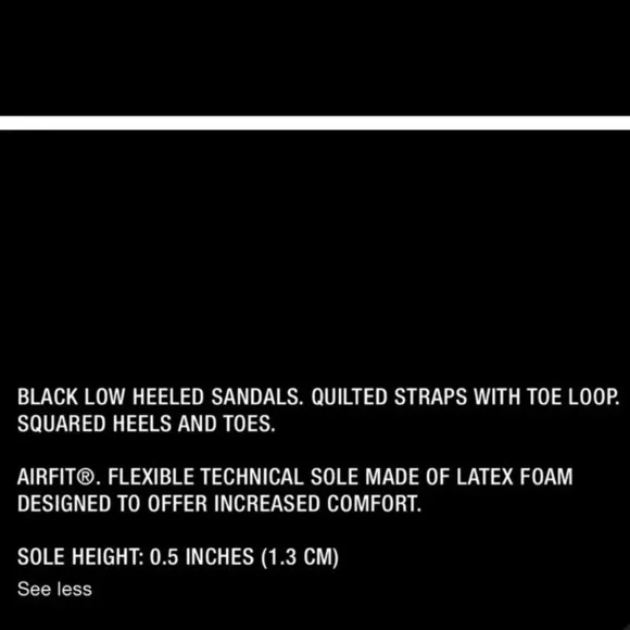 Zara Black Square Toe Quilted Slides Thong Sandals Flip Flop Summer - Picture 12 of 12